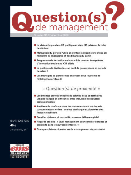 QUESTION(S) DE MANAGEMENT - N°30