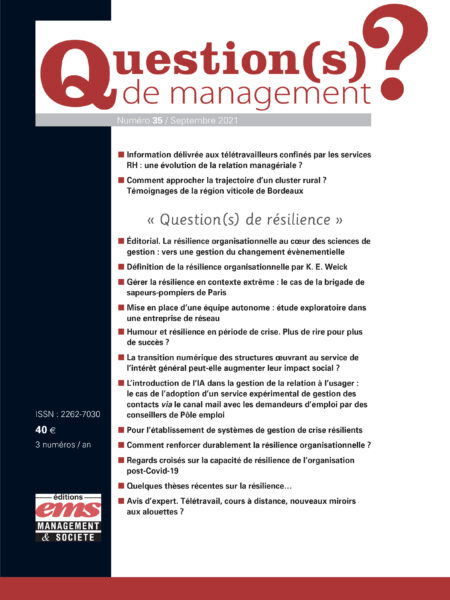 QUESTION(S) DE MANAGEMENT - N°35