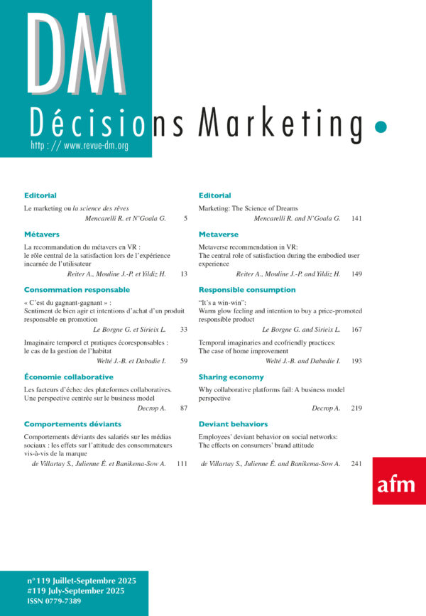 DÉCISIONS MARKETING – N°119
